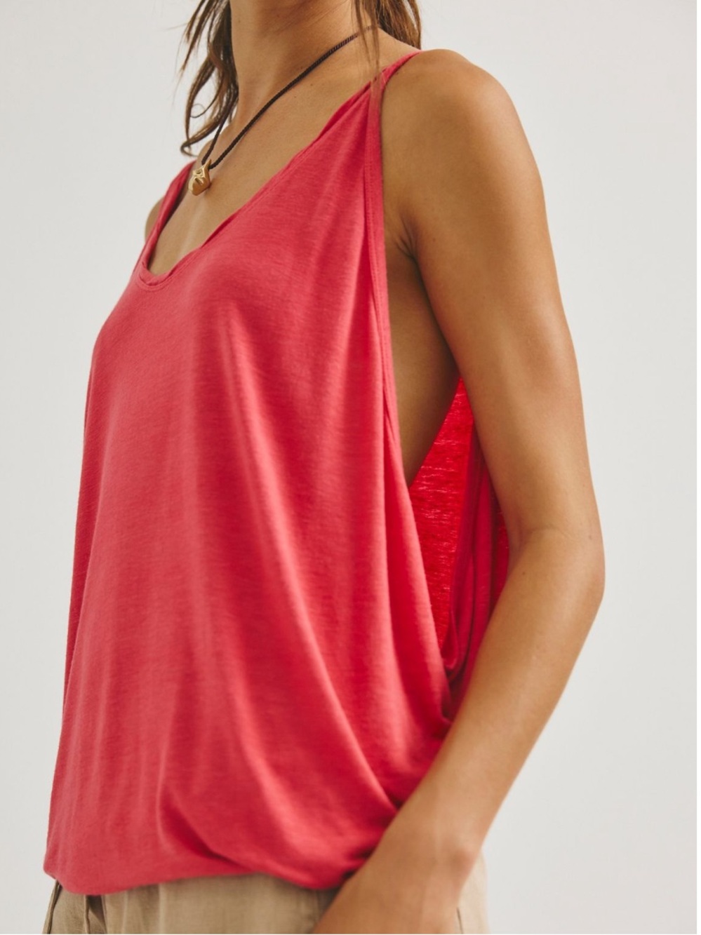 Intimately🍒🔥❤️‍🔥 by Free People Dani Flowy Tank Top in Ignite Red
